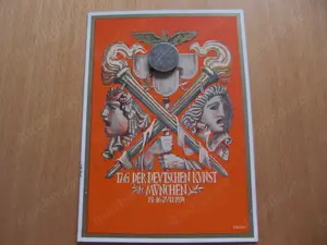 postkarte tag der deutschen kunst  münchen  1939