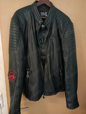 Verkaufe Lederjacke Iron Maiden XXL. Bild 3