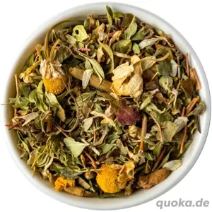 Trockene Teeblätter mit männlicher aphrod Wirkung