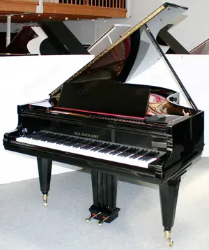 Flügel Klavier Ibach 200, schwarz poliert, restauriert