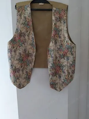 Gobelin Weste glitzer Gr XL