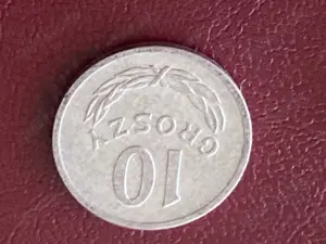 Münze Münzen Umlaufmünze Polen 10 Groszy 1973 mit Münzzeichen