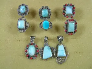 NEU: Ringe + Anhänger mit Larimar 925 Silber ab 25,- Euro