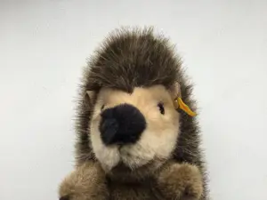 Steiff Igel Joggi Plüsch Figur mit Knopf und Fahne  Bild 2