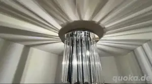 Designer Lampe mit Schwarzen & Durchsichtigen Glasstäben