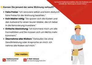 Suche renovierungsbedürftige Immobilien   Finanzierung gesichert