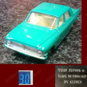Ford Zephyr 6 grün, türkis, Lesney , England, No. 33