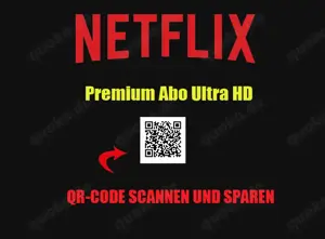 Netflix Premium Abo - 3, 6 oder 12 Monate - 4K - HDR - Dolby