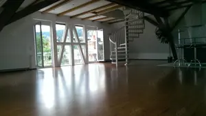 Exklusive Dachwohnung mit hochwertiger Einbauküche und großem Südbalkon