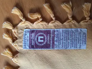 Handgewebte Tischdecke von Nordtec 100% Baumwolle Bild 2