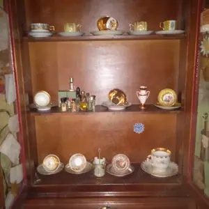 Moccatassen goldener Teelöffel, Reklame Schilder 