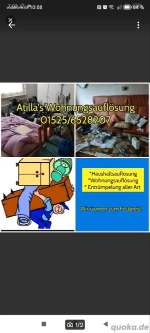 Entrümpelungen Haushaltsauflösung Wohnungsauflösung