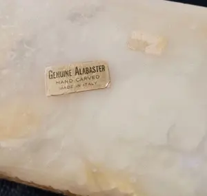 2 Schatullen mit Deckel aus Onyx und Genuine Alabaster-gebraucht- Bild 5