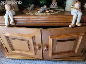 zu verschenken-TV Eckschrank Eiche rustikal Massiv 