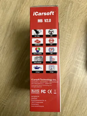 iCarsoft MB V2.0 II Tiefendiagnosegerät für Mercedes Sprinter Smart + Support + kostenlose Updates. Bild 4