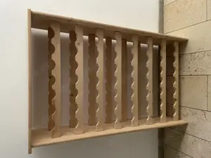 Weinregal Holz für Weinflaschen, Flaschenhalter