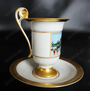 Ziertasse goldrandbeschichtet, zertifiziert, Prinzregententheater München Bild 3