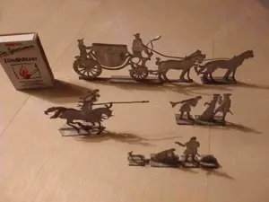 Zinnfiguren Kutsche, Ritter, Mittelalter