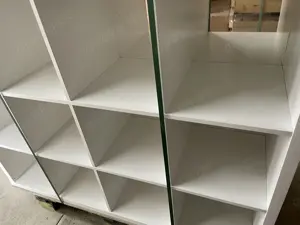 2 Regale - Raumteiler weiß , je 70  beide 120   Bild 3