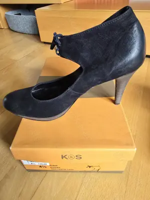 Schwarze Damen-Schuhe K&S neu