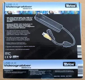 USB 2.0 Videograbber + Scart Adapter Vergoldet