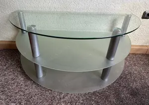 Glastisch halbrund 