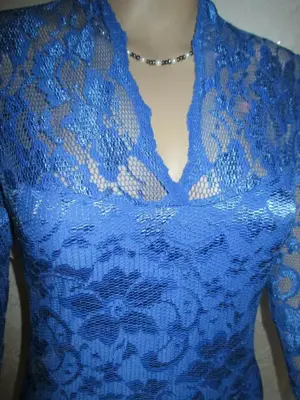 NEU Lace- Spitzen Bodycon Abend Ausgeh Cocktail Party Bodycon Mini- Kleid asos Gr. 34, 36- 38  XS- S