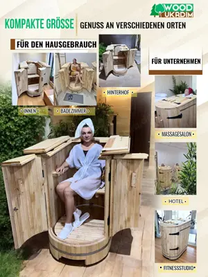 Indoor Sauna, mini saunen, mini sauna zu hause garten,  für badezimmer Bild 2