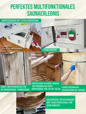 Indoor Sauna, mini saunen, mini sauna zu hause garten,  für badezimmer Bild 4