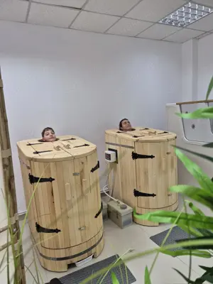 Mini-Sauna für zu Hause, Fass-Sauna für 1 Person, Innensauna Bild 6