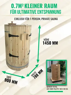 Mini sauna für balkon für badezimmer, miniatur sauna für 1 person gartensaunas, sauna innen Bild 3