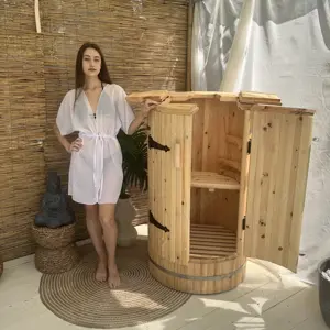 Mini sauna für balkon für badezimmer, miniatur sauna für 1 person gartensaunas, sauna innen