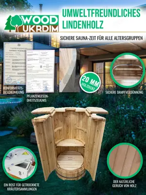 Mini sauna für balkon für badezimmer, miniatur sauna für 1 person gartensaunas, sauna innen Bild 6