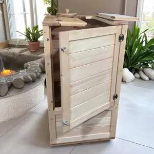 Mini saunen für balkon badezimmer Ayurveda detox sauna zedernholz sauna sitzsauna mini außensauna