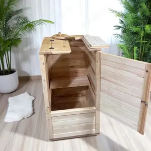 Mini saunen für balkon badezimmer Ayurveda detox sauna zedernholz sauna sitzsauna mini außensauna Bild 2