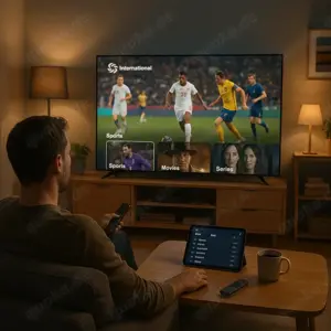 Zugang zu über 15.000 internationalen TV-Sendern & Filmen   Sofort verfügbar!