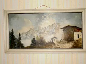 Ölgemälde mit Rahmen