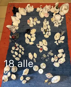 Schwäne, Keramik, Porzellan, Dekoration, Schwan, Figuren, ca. 100 Stück Bild 3