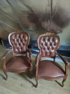 2 Antike Stühle Sessel mit Armlehne