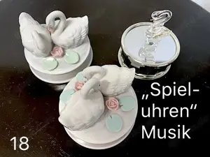 Schwäne, Keramik, Porzellan, Dekoration, Schwan, Figuren, ca. 100 Stück Bild 2