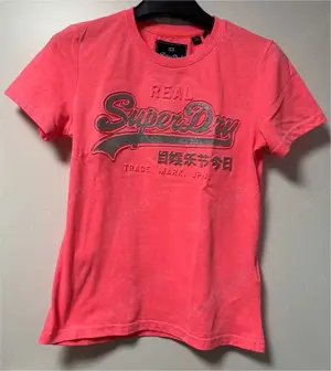 Superdry T-Shirt pink Glitzer 3D Größe 36