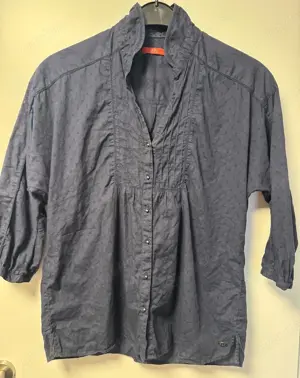edc Bluse Größe S dunkelblau