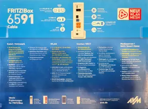 AVM FritzBox 6591 Cable für Kabelanschluss Originalverpackt ungenutzt Bild 3