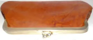 Leder Geldbörse Sorrento Damen Klippverschluss 3 Fächer sehr gut Bild 4