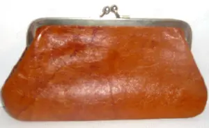 Leder Geldbörse Sorrento Damen Klippverschluss 3 Fächer sehr gut Bild 3