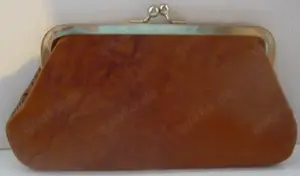 Leder Geldbörse Sorrento Damen Klippverschluss 3 Fächer sehr gut Bild 2