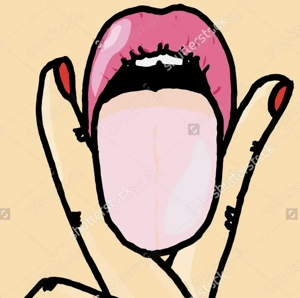 Schöner Mann bietet sich als Leckdiener an