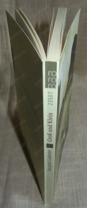 BT Roman Jacques Lederer Gross und Klein 2004 Rowohlt Taschenbuch 112 S Buch einwandfrei erhalten Bild 5