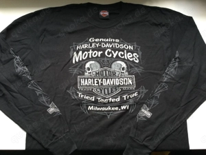 Harley Davidson Milwaukee Herren Langarm Shirt Sweater Gr.XL