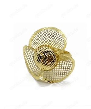 Goldring, 14 Karat Gelbgold, Gewicht 5,74 Gramm,